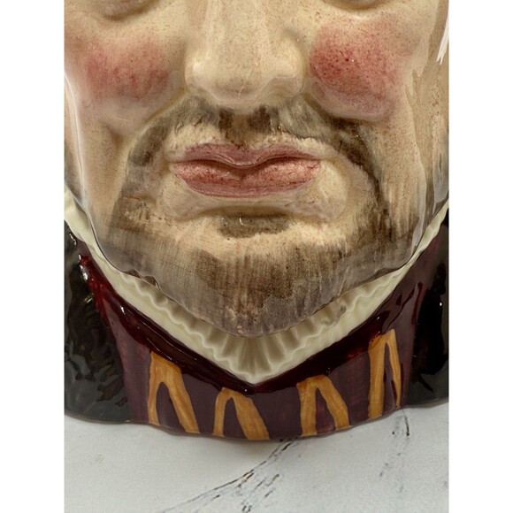 Royal Doulton Henry VIII D6642 English Porcelain Character Mug 1679B, RARE - Picture 8 of 10
